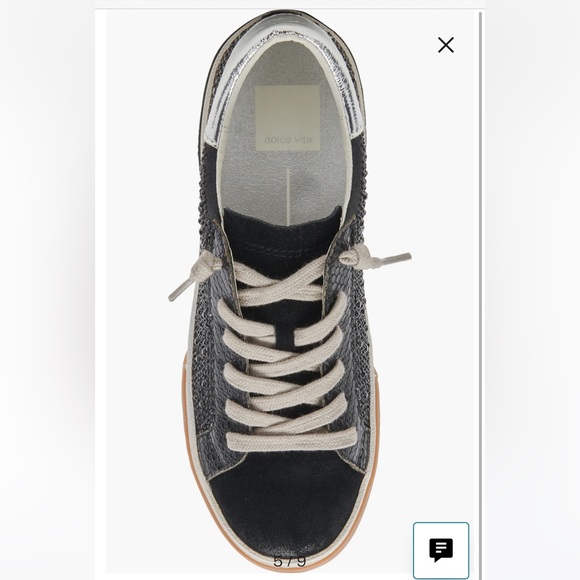 Dolce Vita Black and Silver Sneakers - Picture 7 of 16